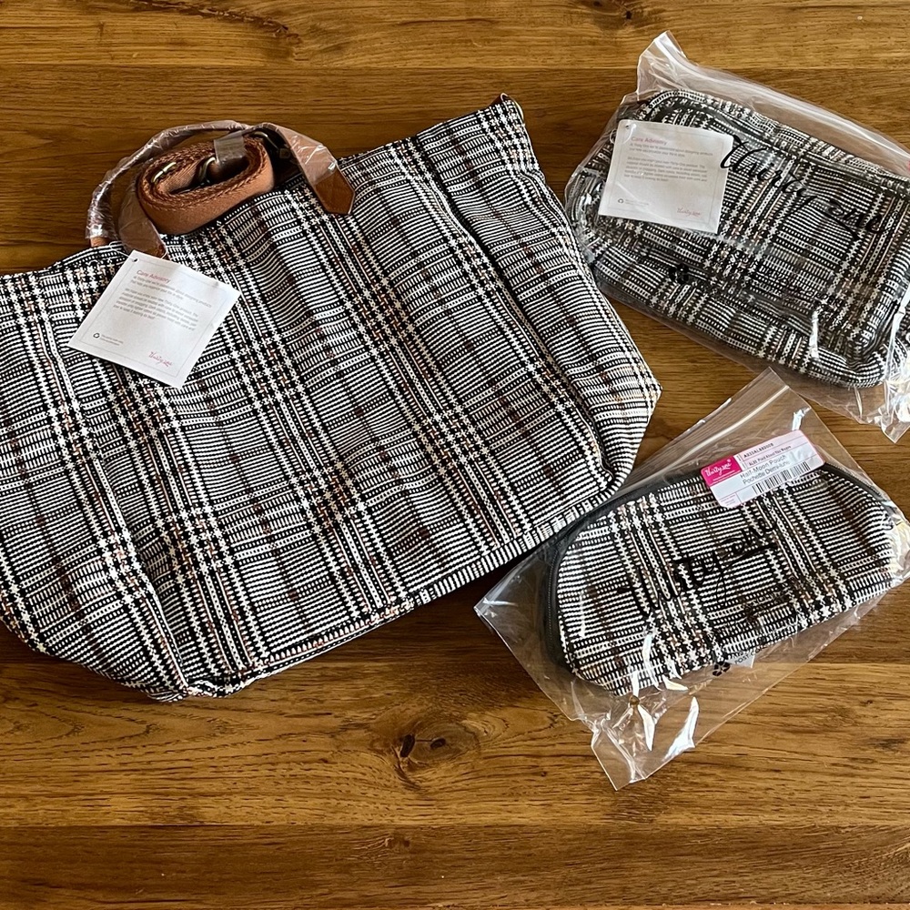 Thirty One - Plaid About You Weave - 3 piece SET - New with Tags